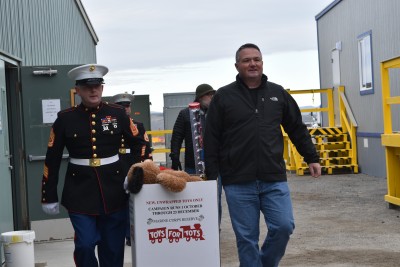Employees at the Hanford Waste Treatment Plant, also known as the Vit Plant, donated thousands of toys and more than $29,000 to the U.S. Marine Corps Reserve’s Toys for Tots campaign at the construction site.