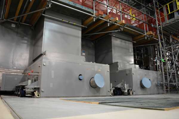 One of two 300-ton melters installed in the Low-Activity Waste Facility